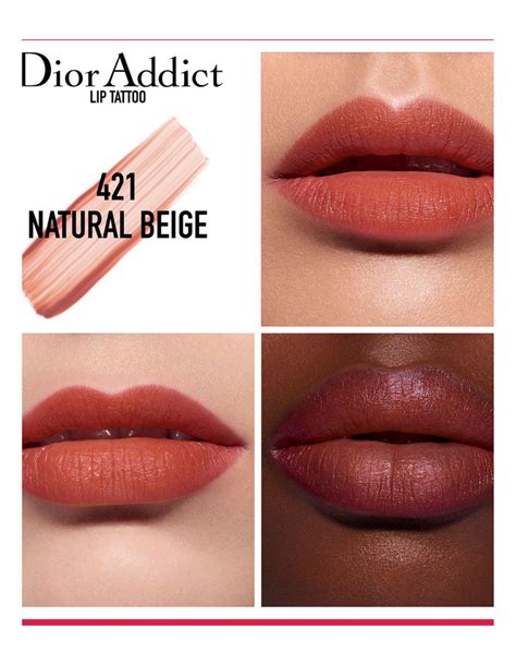 addict lip tattoo de dior nstural beige|Dior lip tattoo price.